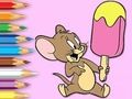 Jeu Livre de coloriage : Jerry à la crème glacée  en ligne