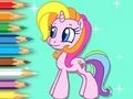 Jeu Livre de coloriage : Poney brillant  en ligne