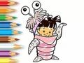Jeu Livre de coloriage : Fille en costume de monstre  en ligne