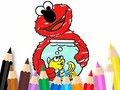 Jeu Livre de coloriage : Elmo, le nouvel ami  en ligne