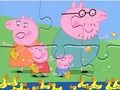 Jeu Puzzle : Peppa Pig nourrit les canards  en ligne