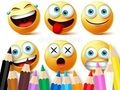 Jeu Livre de coloriage : Emoji drôle  en ligne