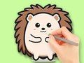 Jeu Livre de coloriage : Hérisson mignon  en ligne