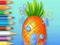 Jeu Livre de coloriage : Ananas-Maison  en ligne