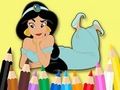 Jeu Livre de coloriage : Princesse Jasmine  en ligne