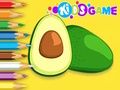 Jeu Livre de coloriage : Fruit d'avocat en ligne Jeu Livre de coloriage : Fruit d'avocat en ligne
