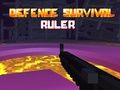 Jeu Règle de survie de la défense  en ligne