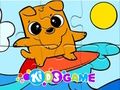 Jeu Puzzle : Surfer dans la mer  en ligne