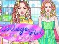 Jeu Coloriage d'une étudiante  en ligne