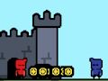 Jeu Guerres de châteaux rouges et bleus  en ligne