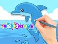 Jeu Livre de coloriage : Dauphin mignon  en ligne