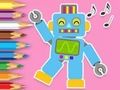 Jeu Livre de coloriage : Robot dansant  en ligne