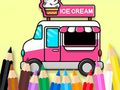 Jeu Livre de coloriage : Voiture de glace  en ligne