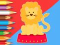 Jeu Livre de coloriage : Cirque-Lion  en ligne