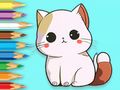 Jeu Livre de coloriage : Chaton mignon  en ligne
