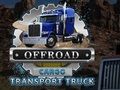 Jeu Camion de transport de marchandises tout-terrain  en ligne