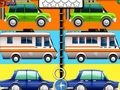 Jeu Les voitures de dessins animés repèrent la différence  en ligne