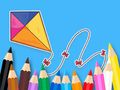 Jeu Livre de coloriage : Cerf-volant à nœud papillon  en ligne