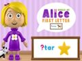 Jeu Première lettre du monde d'Alice en ligne Jeu Première lettre du monde d'Alice en ligne