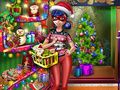 Jeu Shopping de Noël fille en pointillé  en ligne