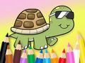 Jeu Livre de coloriage : Lunettes de soleil Tortue  en ligne