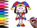 Jeu Temps de coloriage Pomni  en ligne
