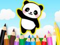 Jeu Livre de coloriage : Panda mignon  en ligne