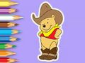 Jeu Livre de coloriage : Cowboy Winnie  en ligne