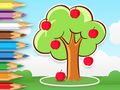 Jeu Livre de coloriage : Pommier  en ligne