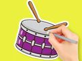 Jeu Livre de coloriage : Tambour étoilé  en ligne