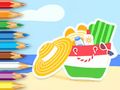 Jeu Livre de coloriage : Équipement de plage d'été  en ligne