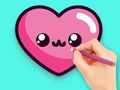 Jeu Livre de coloriage : Joli coeur  en ligne