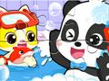 Jeu Puzzle : L'heure de la douche avec Bébé Panda  en ligne