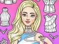 Jeu Jeux d'habillage de coloriage pour filles  en ligne