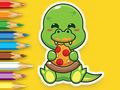 Jeu Livre de coloriage : Dinosaures affamés  en ligne