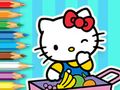 Jeu Livre de coloriage : Marché Hello Kitty  en ligne
