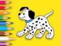 Jeu Livre de coloriage : Chien tacheté mignon en ligne Jeu Livre de coloriage : Chien tacheté mignon en ligne