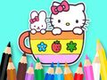 Jeu Livre de coloriage : Kitty Cup  en ligne