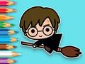 Jeu Livre de coloriage : Potter volant  en ligne