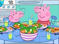 Jeu Puzzle : L'heure du dîner de Peppa  en ligne