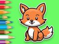 Jeu Livre de coloriage : Bébé Renard  en ligne
