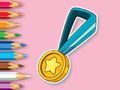 Jeu Livre de coloriage : Médaille  en ligne