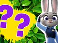 Jeu Quiz pour enfants : Que savez-vous de Zootopie  en ligne