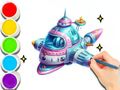 Jeu Livre de coloriage : Voyage dans l'espace  en ligne