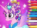 Jeu Livre de coloriage : Princesse Poney  en ligne