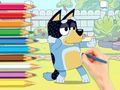 Jeu Livre de coloriage : Bluey et Bingo en ligne Jeu Livre de coloriage : Bluey et Bingo en ligne