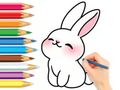 Jeu Livre de coloriage : Lapin mignon  en ligne