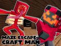 Jeu Évasion du labyrinthe : Craft Man  en ligne