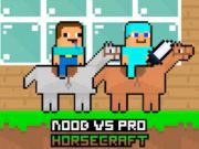 Jeu Noob contre Pro HorseCraft  en ligne