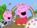 Jeu Livre de coloriage : Peppa Pig Muddy drôle  en ligne